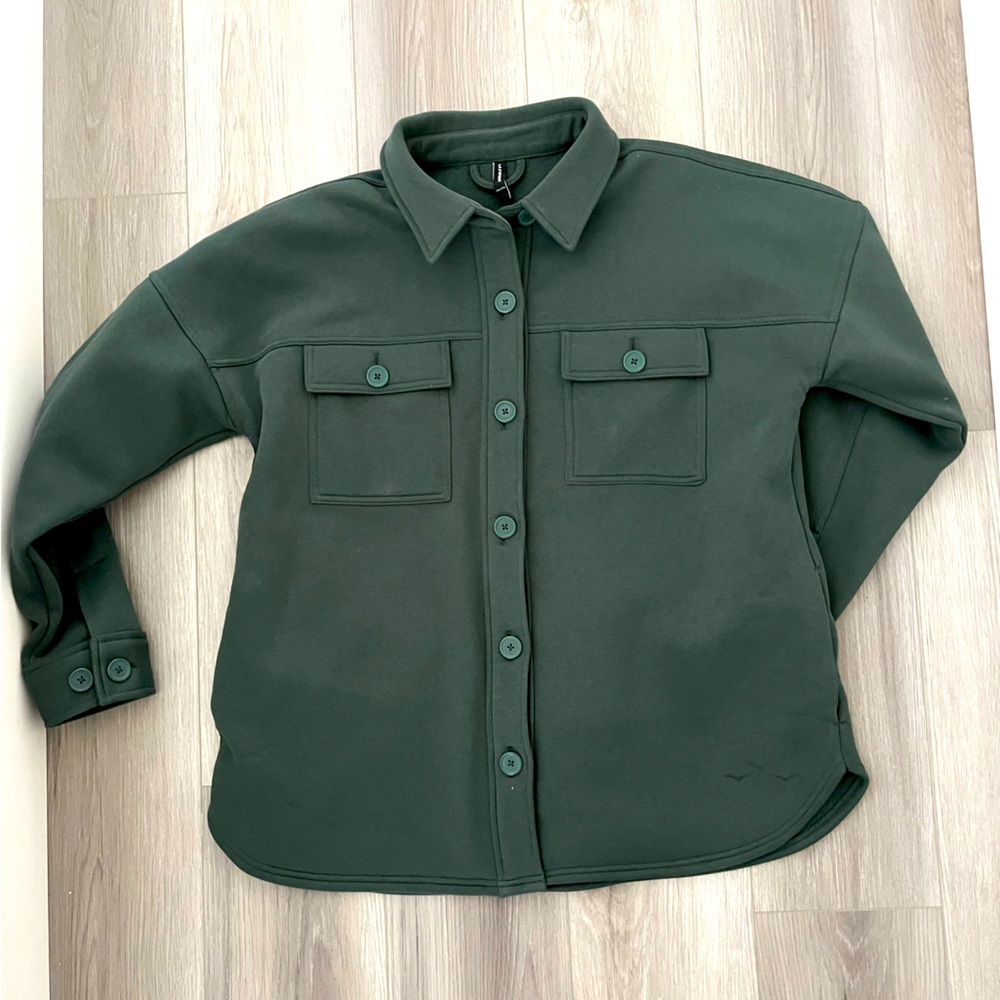Button up shacket